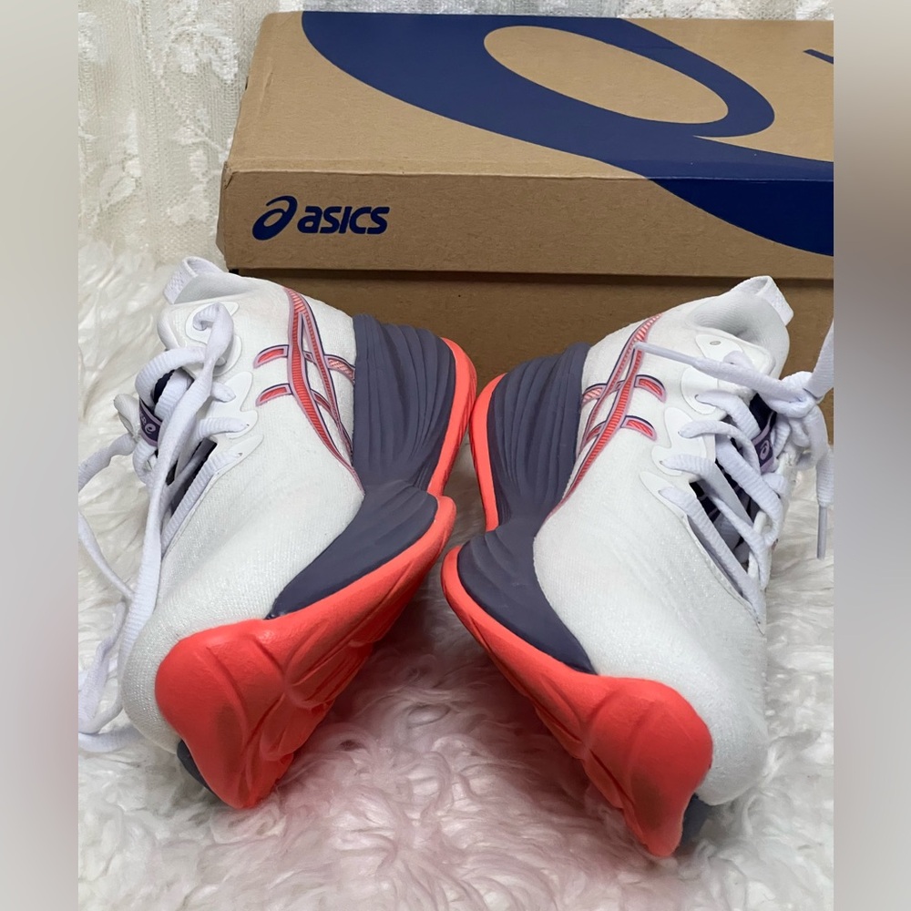 ASICS Gel-Cumulus (27) SZ: (8.5) White,Grayish,Purple, Coral, Shoes Tried-On NIB - Picture 3 of 9